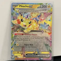 Pikachu ex 057/191 Sv08 Surging Sparks Holo Full Art Double Rare HP 200 - Image 1