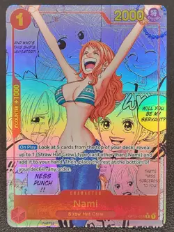 One Piece 2024 Nami Manga Alternate Art OP01-016 R Near Mint NM - Image 1
