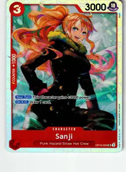 Sanji OP10-005 Super Rare Royal Blood One Piece Lightly Played - Image 1