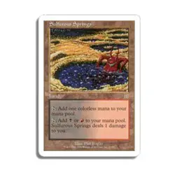 WOTC MtG Deckmasters Sulfurous Springs (R) EX - Image 1