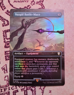 MTG Foil Nazgul Battle-Mace Lord of the Rings Tales of Middle Earth NM - Image 1