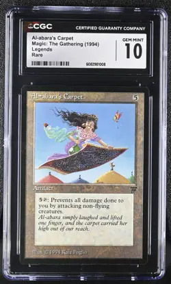1994 MTG Magic: The Gathering Al-abara's Carpet Legends Regular Rare CGC 10 GM - Image 1