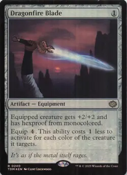 Dragonfire Blade TDM Rare Foil #240 NM MTG - Image 1