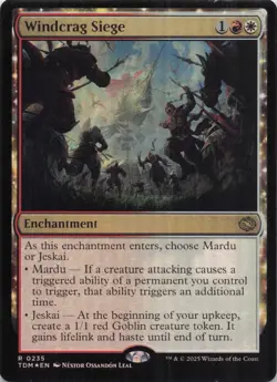 Windcrag Siege TDM Rare Foil #235 NM MTG - Image 1