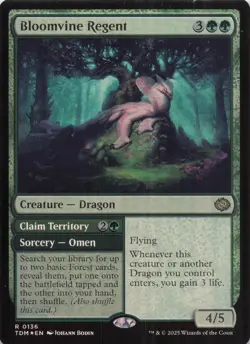 Bloomvine Regent TDM Rare Foil #136 NM MTG - Image 1