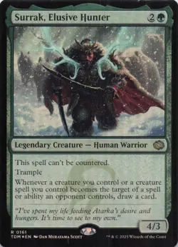 Surrak, Elusive Hunter TDM Rare Foil #161 NM MTG - Image 1