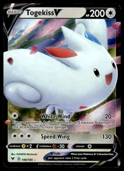 Pokemon TCG SWSH04: Vivid Voltage #140/185 Togekiss V NM - Image 1