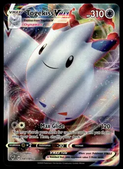 Pokemon TCG SWSH04: Vivid Voltage #141/185 Togekiss VMAX NM - Image 1