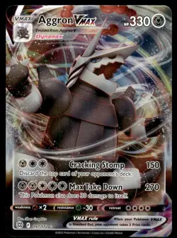 Pokemon TCG SWSH09: Brilliant Stars #097/172 Aggron VMAX NM - Image 1