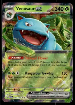Pokemon TCG SV: Scarlet & Violet 151 #003/165 Venusaur ex NM - Image 1