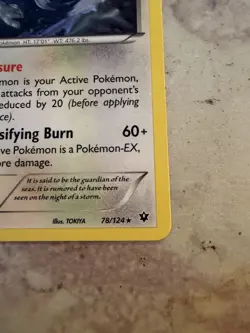 Lugia 78/124 Fates Collide Regular NM/LP Pokemon Card - Image 4