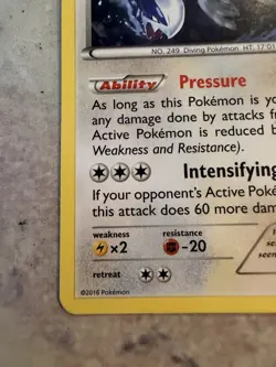 Lugia 78/124 Fates Collide Regular NM/LP Pokemon Card - Image 5