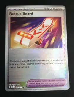 Pokemon Rescue Board 126/131 Poke Ball Reverse Holo Prismatic Evolutions NM - Image 1