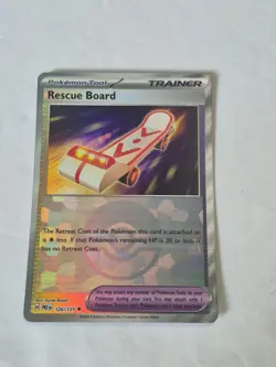 Rescue Board (Poke Ball Pattern) 126/131 Holo SV Prismatic Evolutions Pokemon NM - Image 1