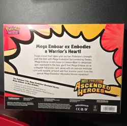 Pokemon Ascended Heroes Mega Emboar ex Box English - Image 2