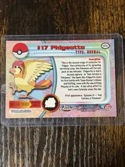 2000 Topps Chrome Pokemon: Pidgeotto #17 - Image 2