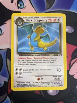 Pokemon: Dark Dragonite #22/82 Team Rocket Non-holo Rare 2000 WOTC - LP+ - Image 1