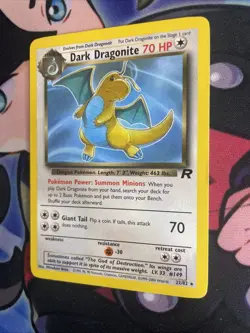 Pokemon: Dark Dragonite #22/82 Team Rocket Non-holo Rare 2000 WOTC - LP+ - Image 3