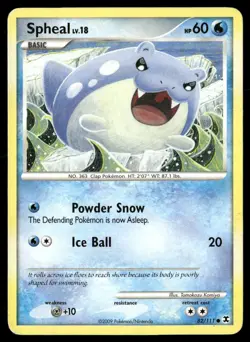 Spheal 82/111 Common Rising Rivals Pokemon MP - Image 1