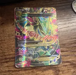 Pokemon M Rayquaza EX 105/108 Roaring Skies Mega Full Art Holo English 2015 - Image 1