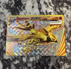 Pokemon TCG Talonflame BREAK Holo Rare 21/114 Steam Siege EN HP 170 - Image 1