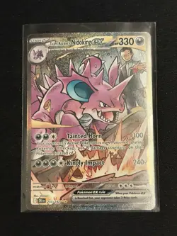 Pokemon TCG Team Rockets Nidoking EX 233/182 - Image 1