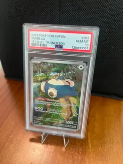 2023 POKEMON SVP EN-SV BLACK STAR PROMO 151 ELITE TRAINER BOX SNORLAX PSA 10 - Image 1