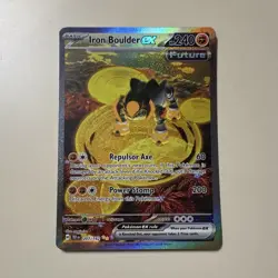 Pokemon Iron Boulder ex 207/162 SV05 Temporal Forces SIR Holo EN - Image 1