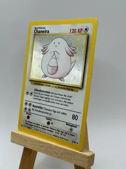 Pokemon TCG Base Set Chaneira Holo Rare Unlimited Edition German Chansey 3/102 - Image 3