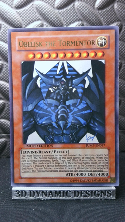 | Yugioh Obelisk the Tormentor JUMP-EN037 Ultra Rare Shonen Jump Promo HP 🔥 | - Image 1