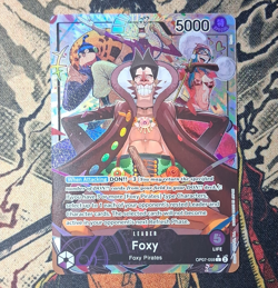 Bandai One Piece CCG Foxy OP07-059 Leader Special Alt Art Foil English 5000 - Image 1