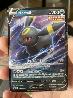 POKEMON CARD RARE CARTE Noctali V SWSH203 PROMO FR 2021 - Image 1