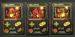 Game Boy Color Pokemon HOLO CARDS CHARMANDER, CHARMELEON, CHARIZARD - Image 1