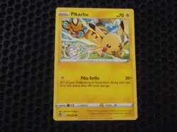 Pokemon Card TCG Silver Tempest Pikachu 049/195 New! PF! Buy Now! - Image 1
