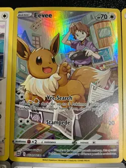6 eevee pokemon TCG mixed lot Cute cards 😍🔥😍🔥 SIR TG11/TG30 Rare Holo - Image 3