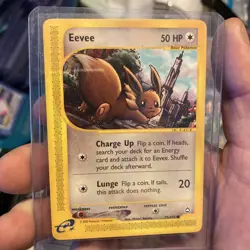 EEVEE 75/147 Aquapolis non-holo E-READER Pokemon TCG card NM+ CLEAN! - Image 1