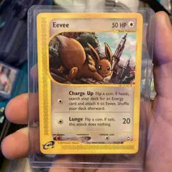 EEVEE 75/147 Aquapolis non-holo E-READER Pokemon TCG card NM+ CLEAN! - Image 2