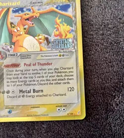 Charizard (Delta Species) Holo Pokemon Card 4/100 Crystal Guardians Reverse Holo - Image 3