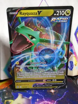 Rayquaza V 100/159 - Jumbo Card - NM - Crown Zenith - Fast Free Shipping! (b) - Image 1