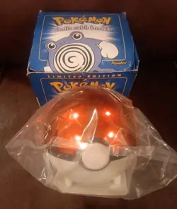 1999 BURGERKING POLIWHIRL POKEMON 23K GOLD PLATED CARD SEALED BLUE BOX VINTAGE - Image 1