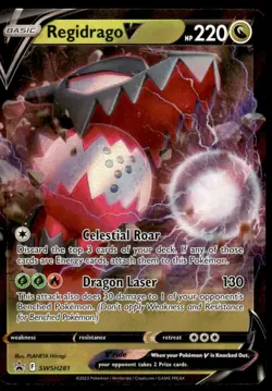 Pokemon TCG SWSH: Sword & Shield Promo Cards #SWSH281 Regidrago V Holo NM - Image 1