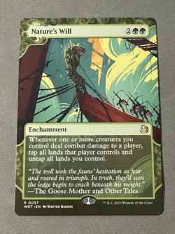 MTG Nature's Will- Wilds of Eldraine: Enchanting Tales WOT Regular NM - Image 1