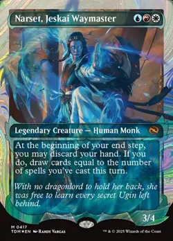 Narset, Jeskai Waymaster - Halo Foil Showcase TDM NM MTG - Image 1