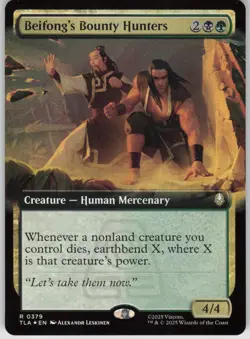 MTG Beifongs Bounty Hunters Extended Art Foil NM Avatar Last Airbender Magic 379 - Image 1