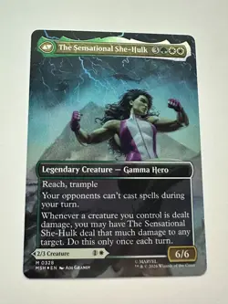 MTG Jennifer Walters / The Sensational She-Hulk Borderless Foil Marvel NM - Image 2