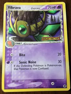 Pokemon TCG Vibrava 42/101 Dragon Frontiers Delta Species Reverse Holo 2006 - Image 1