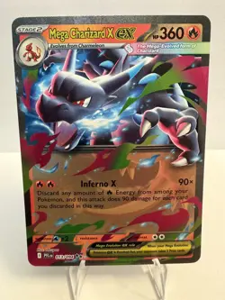 Mega Charizard X ex 013/094 Phantasmal Flames Pokemon Holo NM Double Rare - Image 1