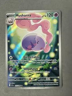 Pokemon TCG * SV Black Bolt 117/086 Musharna Illustration Rare * HOLO * FRESH PK - Image 1