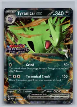 Tyranitar ex (Prismatic Evolutions Stamp) 064/131 Holo Pokemon Holo NM - Image 1