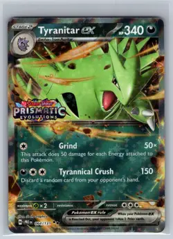Tyranitar ex (Prismatic Evolutions Stamp) 064/131 Holo NM - Image 1